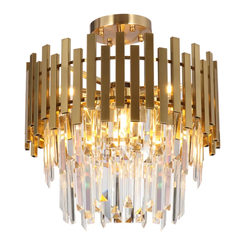 Lustra Plafon Aspen Gold Milagro E14, Auriu, ML8810, Polonia