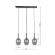 Suspensie Lugano Milagro E14, Negru, ML8814, Polonia