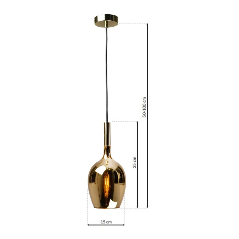 Pendul Lugano Milagro E14, Negru, ML8815, Polonia