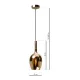 Pendul Lugano Milagro E14, Negru, ML8815, Polonia