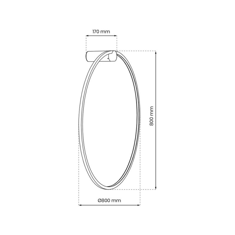 Aplica Saturno Milagro Led, Auriu, ML8853, Polonia