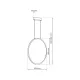 Suspensie Saturno Milagro Led, Negru, ML8854, Polonia