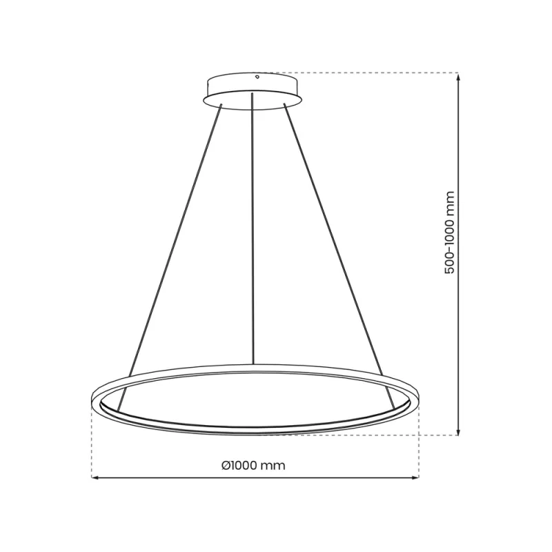 Suspensie Saturno Milagro Led, Auriu, ML8863, Polonia