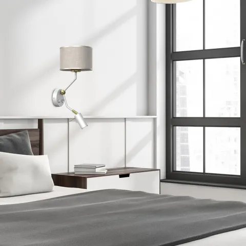 Aplica Biel Milagro E27+Minigu10, Bej, MLP7494 Polonia