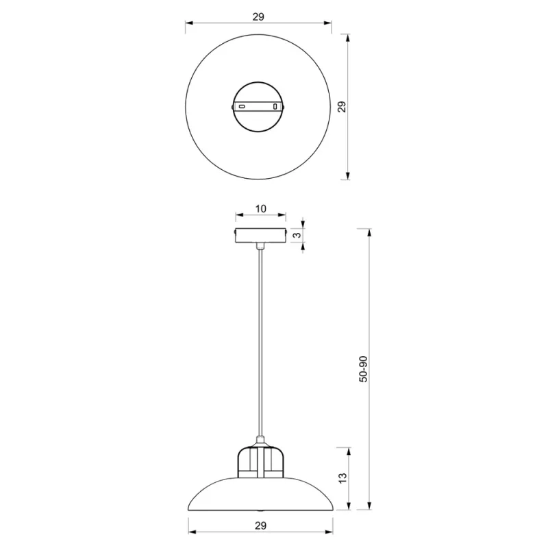 Pendul Felix Milagro E27, Alb, MLP7704 Polonia