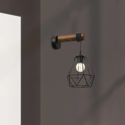 Aplica Acero Milagro E27, Negru, MLP7886 Polonia