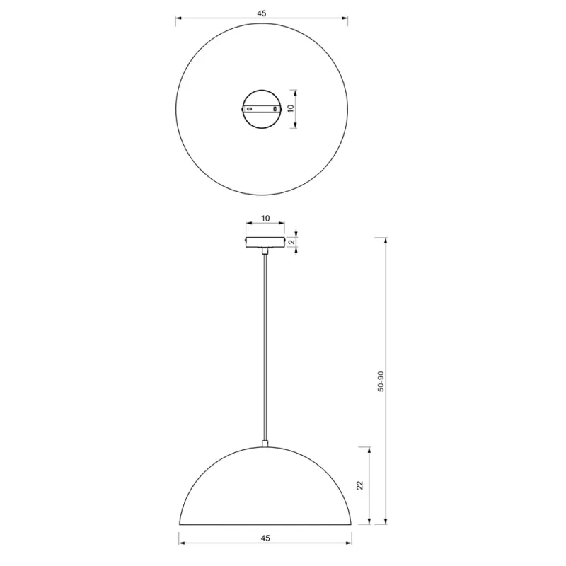 Pendul Beta Milagro E27, Verde, MLP8287, Polonia