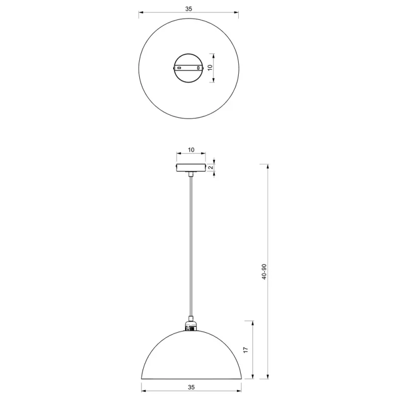 Pendul Navy Milagro E27, Albastru, MLP8288, Polonia