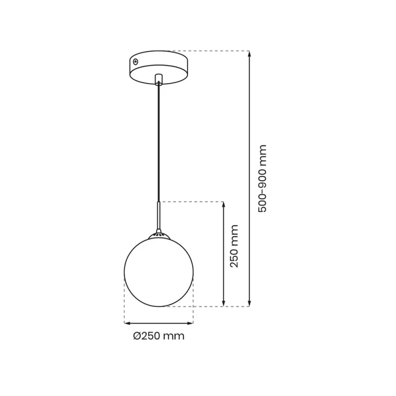 Suspensie Reflex Milagro E27, Negru, MLP8414, Polonia