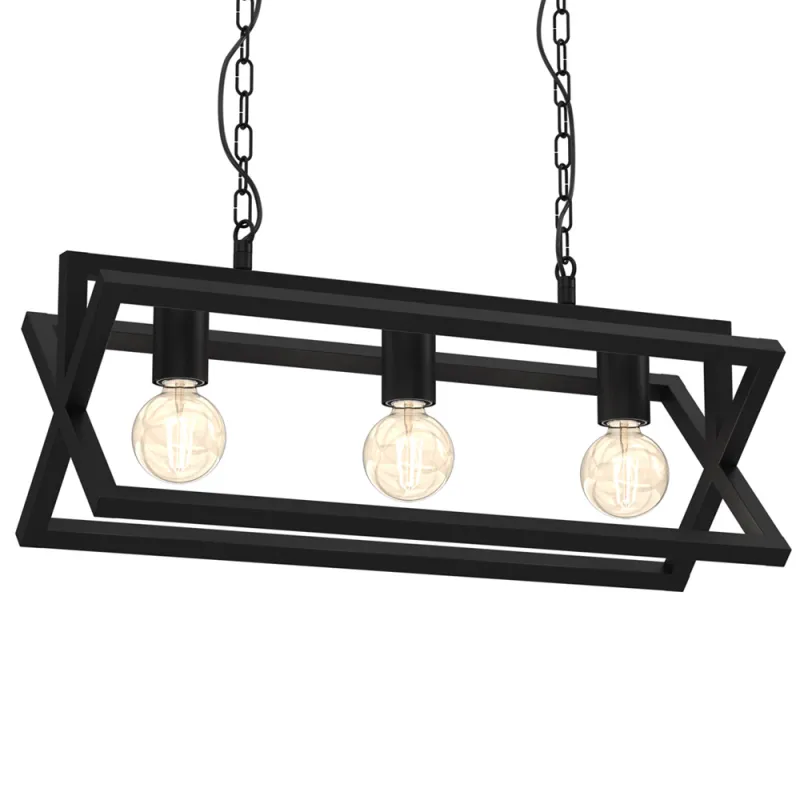 Suspensie Arnold Milagro E27, Negru, MLP8563, Polonia