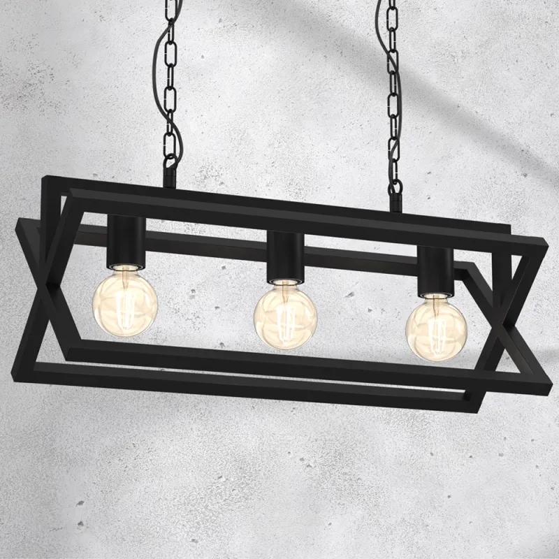 Suspensie Arnold Milagro E27, Negru, MLP8563, Polonia