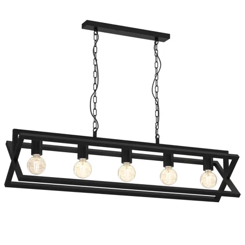 Suspensie Arnold Milagro E27, Negru, MLP8564, Polonia