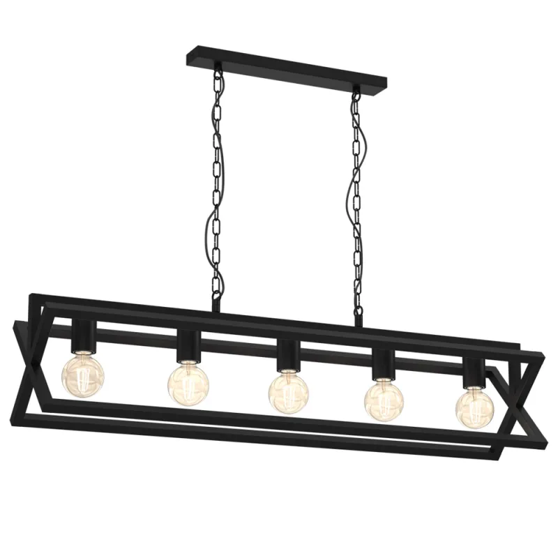 Suspensie Arnold Milagro E27, Negru, MLP8564, Polonia