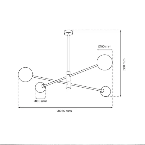 Candelabru Dori MLP8573 Milagro G9, Auriu, Polonia