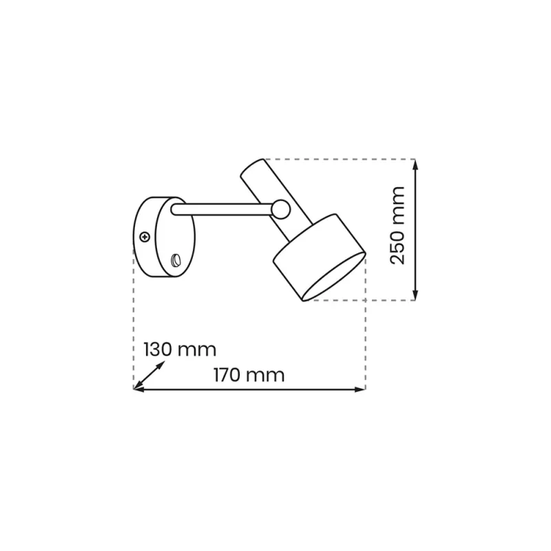 Aplica Linterna Milagro Gx53, Negru, MLP8674, Polonia