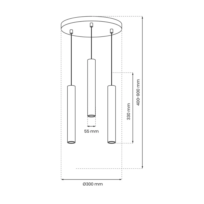 Suspensie Hudson Milagro Gu10, Negru, MLP8793, Polonia