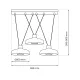 Suspensie Linea Milagro Gx53, Negru, MLP8820, Polonia