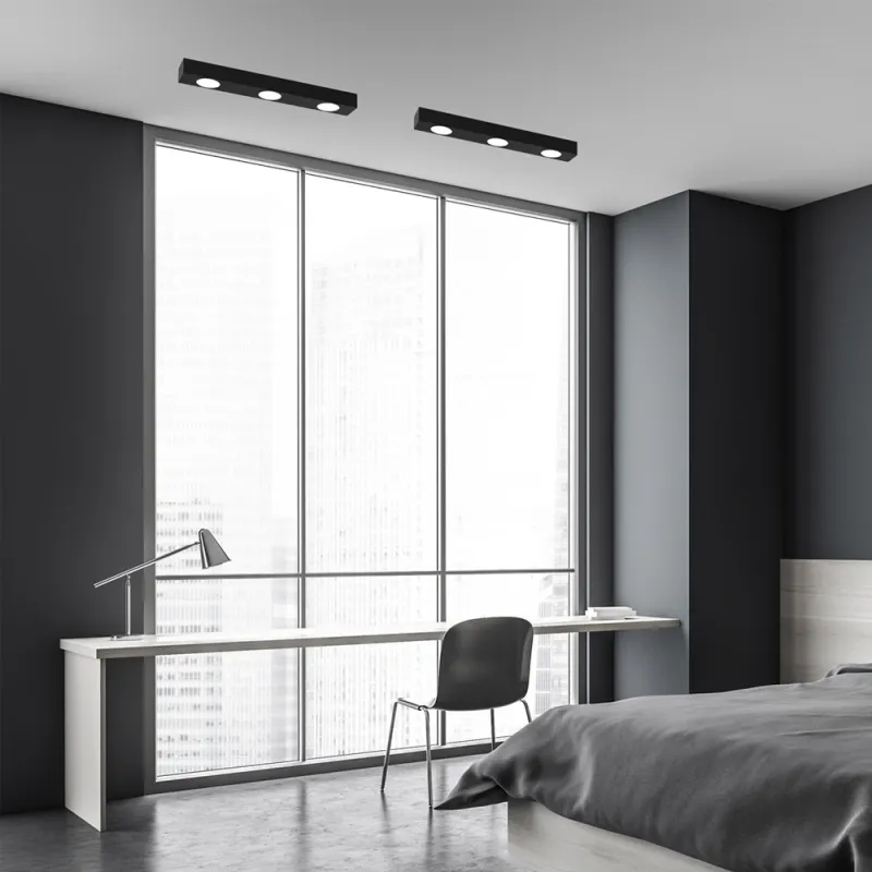 Plafoniera Alexander Milagro Gx53, Negru, MLP8831, Polonia