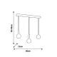 Suspensie Bolle Milagro Gu10, Negru, MLP8844 Polonia