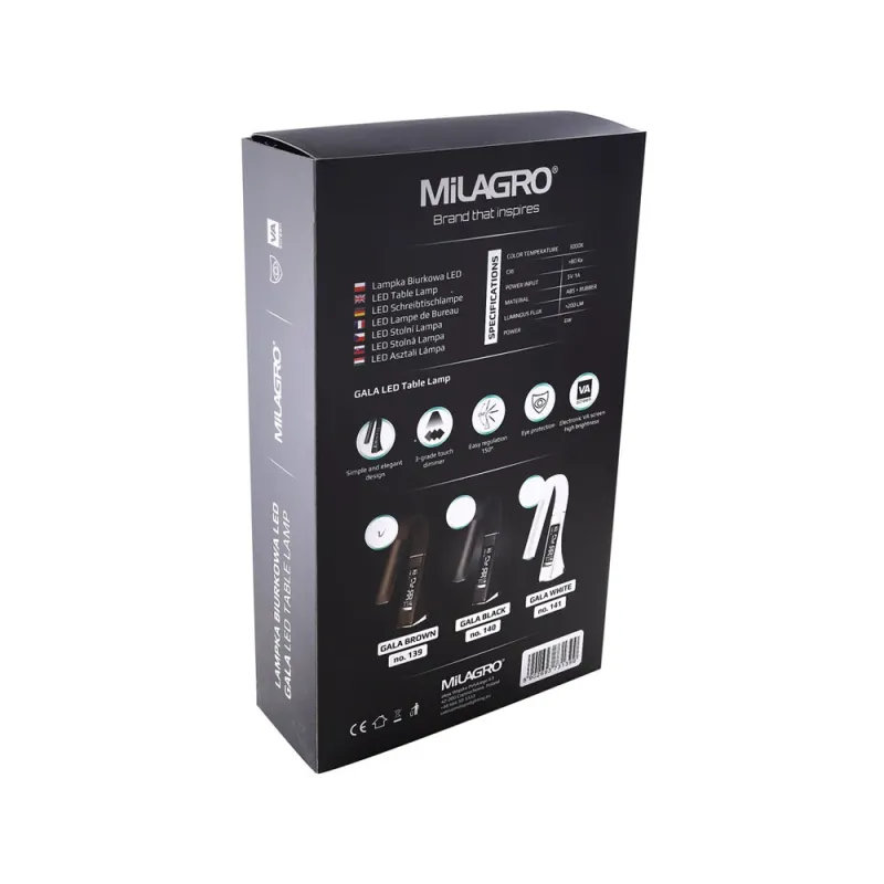 Lampa de Birou GALA Milagro Modern, LED, Maro, ML139, Polonia