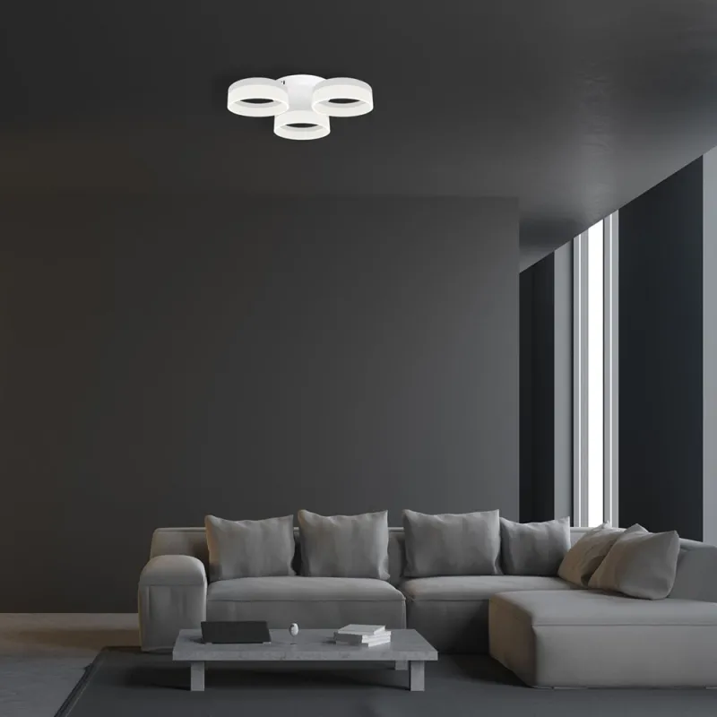Lustra Plafon RING Milagro Modern, LED, Alb, ML166, Polonia