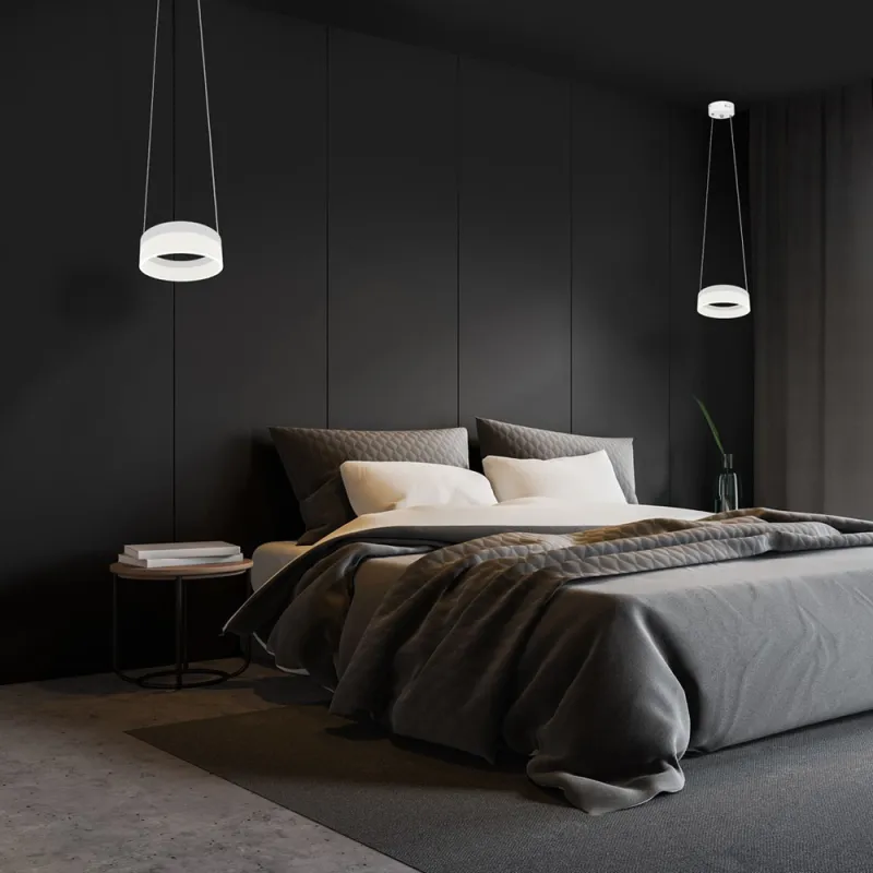 Pendul RING Milagro Modern, LED, Alb, ML404, Polonia