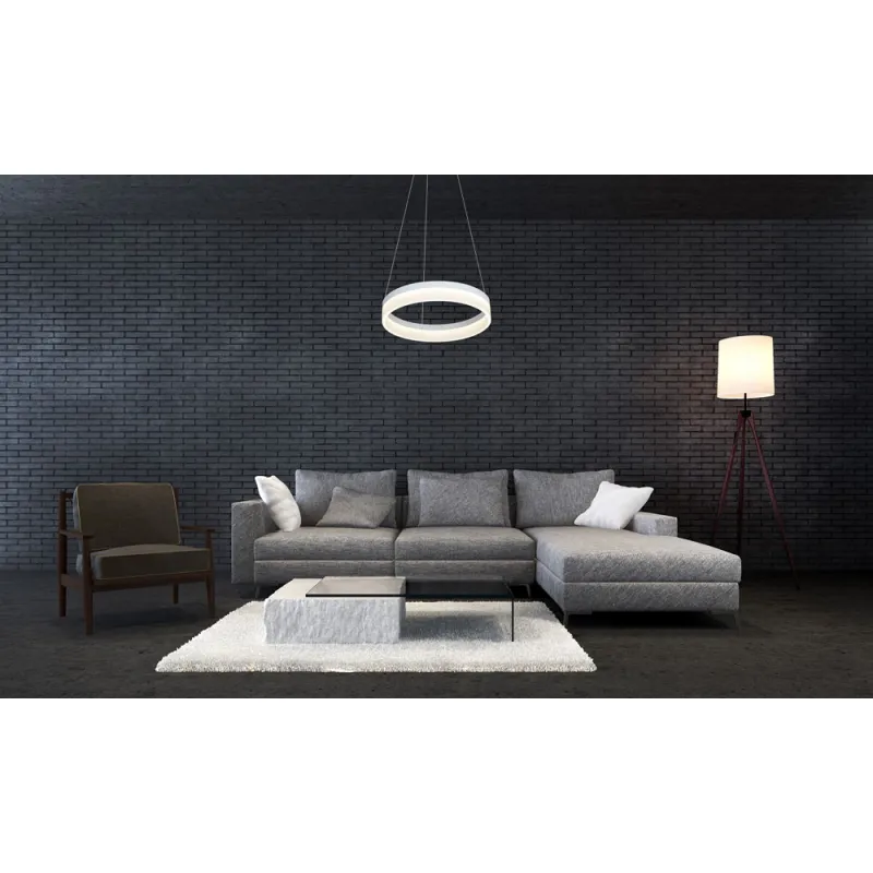 Suspensie RING Milagro Modern, LED, Alb, ML405, Polonia