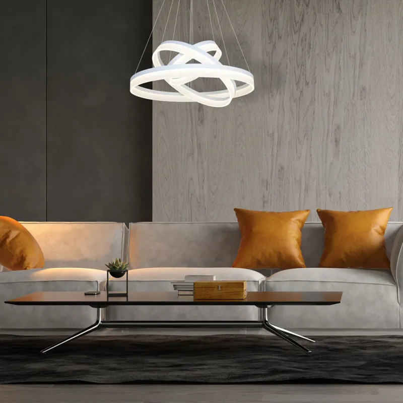 Suspensie RING Milagro Modern, LED, Alb, ML4080, Polonia