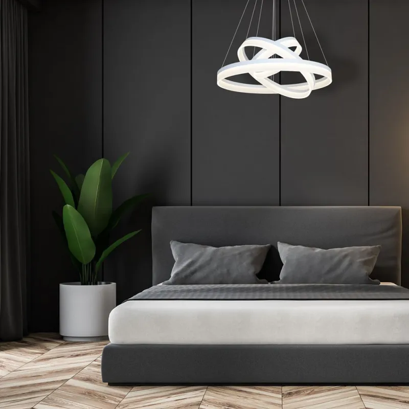 Suspensie RING Milagro Modern, LED, Alb, ML4080, Polonia