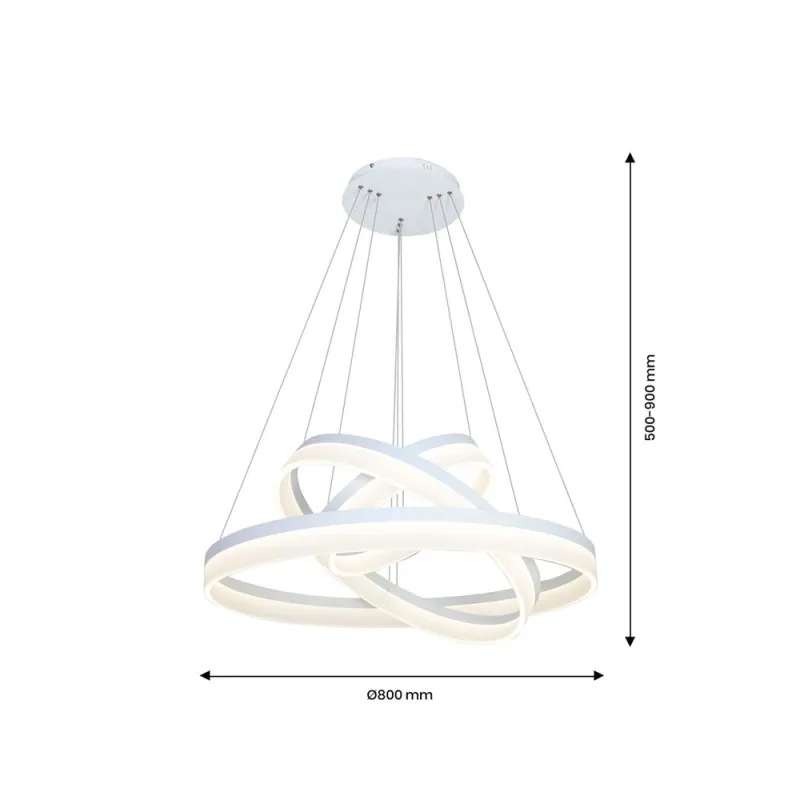 Suspensie RING Milagro Modern, LED, Alb, ML4080, Polonia