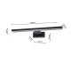 Lampa Backlight Shine Black Milagro Modern, LED, Negru, ML4378, Polonia