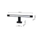 Lampa Backlight Shine Black Milagro Modern, LED, Negru, ML4379, Polonia