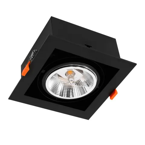 Downlight Patrat PLAZA Milagro Modern, GU10, Negru, ML4740, Polonia