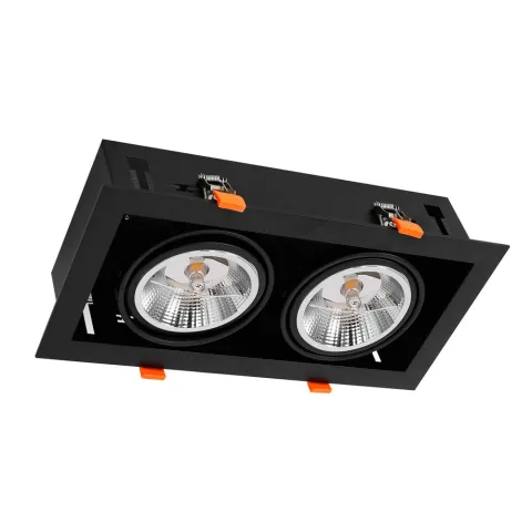 Downlight Patrat PLAZA Milagro Modern, GU10, Negru, ML4742, Polonia