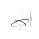 Suspensie ORION BLACK Milagro Modern, LED, Negru, ML508, Polonia