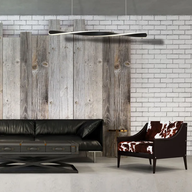Suspensie SWIRL Milagro Modern, LED, Negru, ML5498, Polonia