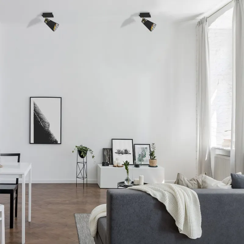 Lustra Plafon RICK Milagro Modern, E14, Negru, ML5565, Polonia