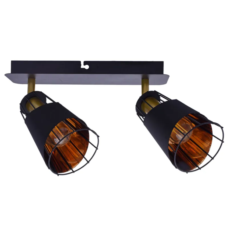 Lustra Plafon RICK Milagro Modern, E14, Negru, ML5566, Polonia