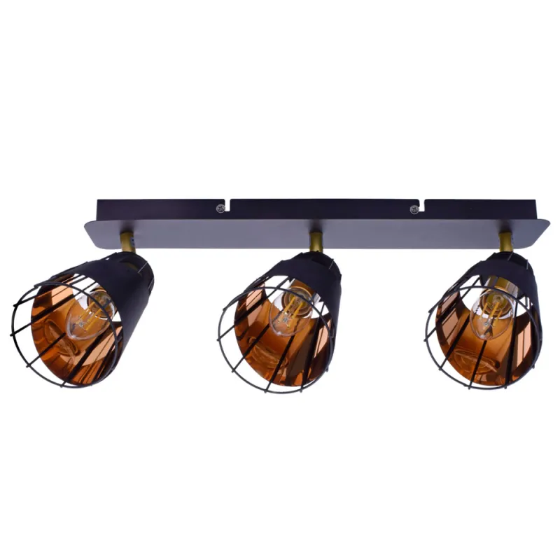 Lustra Plafon RICK Milagro Modern, E14, Negru, ML5567, Polonia