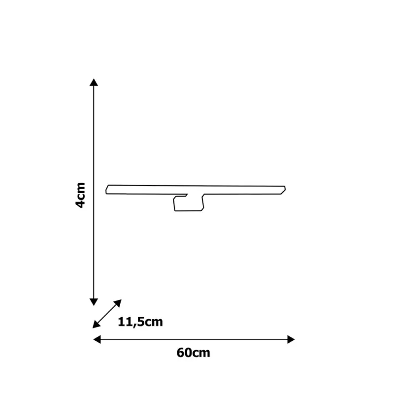 Lampa Backlight SHINE Milagro Modern, LED, Crom, ML5569, Polonia