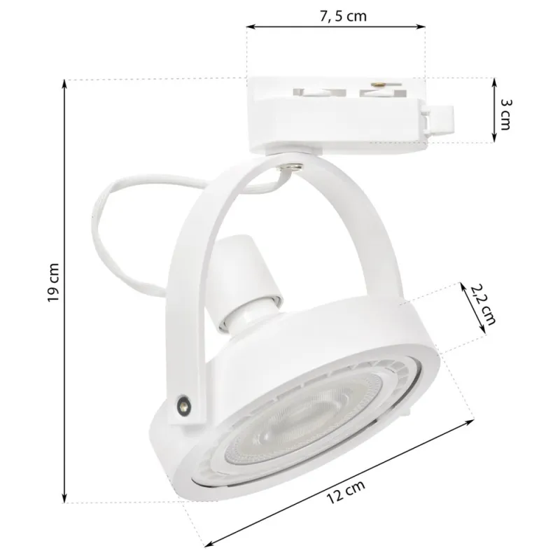 Downlight pe Sina LUGAR Milagro Modern, AR111 GU10, Alb, ML5701, Polonia