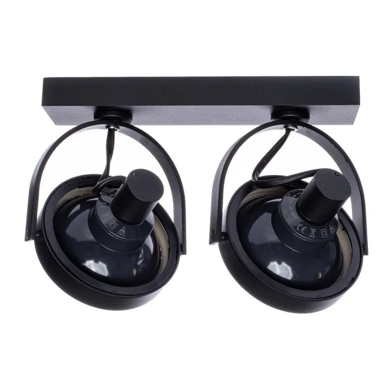 Downlight Aplicat Circular LUGAR Milagro Modern, AR111 GU10, Negru, ML5706, Polonia
