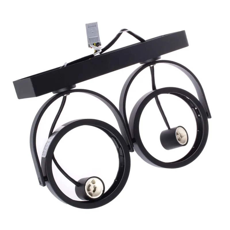 Downlight Aplicat Circular LUGAR Milagro Modern, AR111 GU10, Negru, ML5706, Polonia