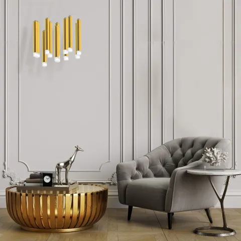 Suspensie GOLDIE Milagro Modern, LED, Auriu, ML5716, Polonia