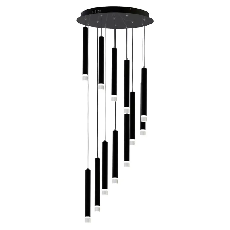 Suspensie CARBON Milagro Modern, LED, Negru, ML6161, Polonia