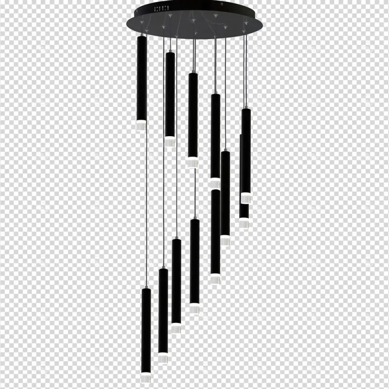 Suspensie CARBON Milagro Modern, LED, Negru, ML6161, Polonia