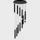 Suspensie CARBON Milagro Modern, LED, Negru, ML6161, Polonia
