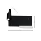 Aplica de Citit SHELF Milagro Modern, LED, Negru, ML6344, Polonia