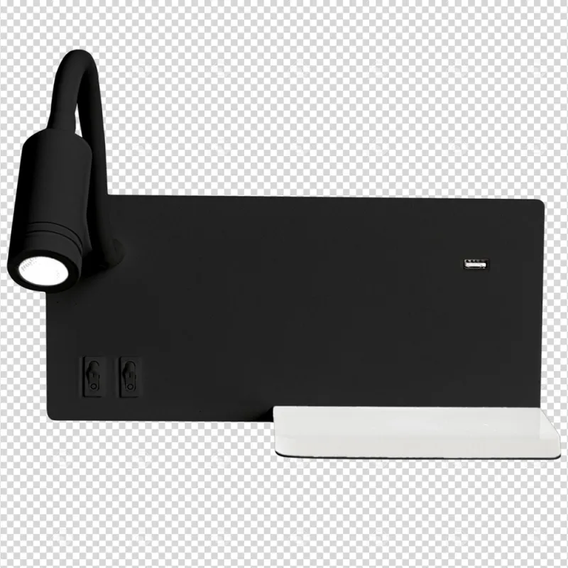Aplica de Citit SHELF Milagro Modern, LED, Negru, ML6344, Polonia