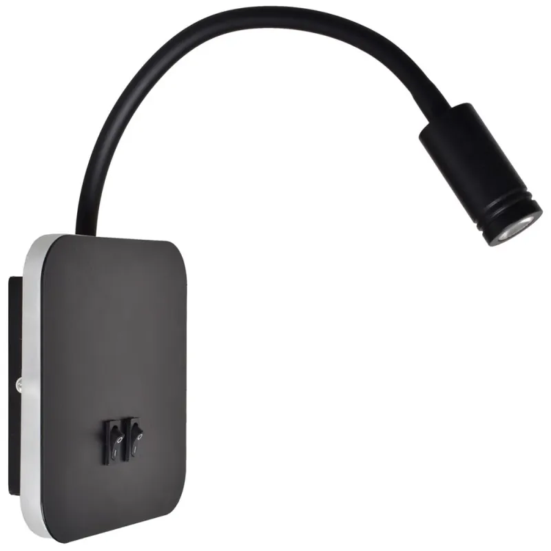 Aplica Citit BASE Milagro Modern, LED, Negru, ML6352, Polonia